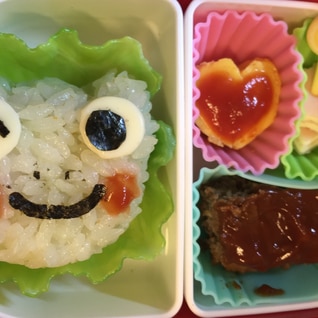 幼稚園 お弁当 可愛いごはん かえる